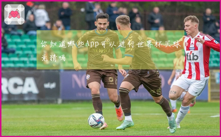 你知道哪些App可以进行世界杯买球竞猜吗